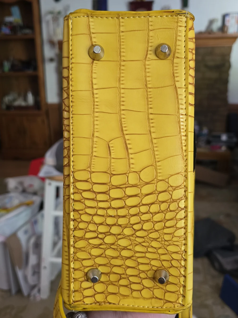Winky Eye or SpongeBob Cross body bag purse Yellow - Picture 6 of 8